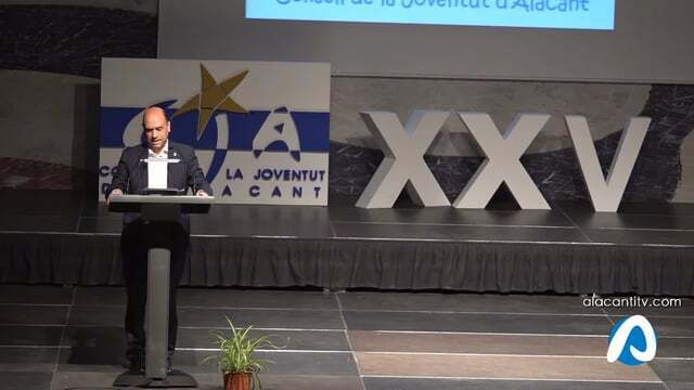 Gala del Consell de la Joventut de Alicante para conmemorar su 25 aniversario