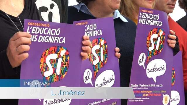 Concentración Escola Valenciana