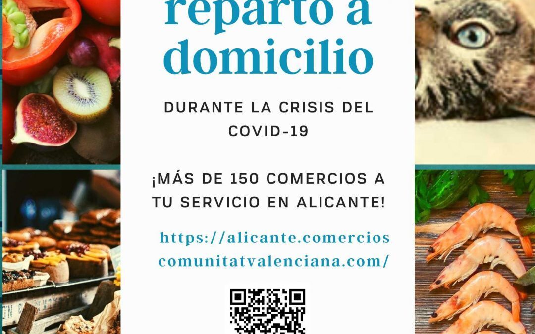 El Ayuntamiento impulsa un portal de más de 150 establecimientos con reparto a domicilio de Alicante