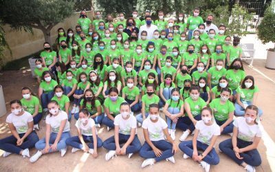 Barcala visita a las candidatas infantiles a Bellea del Foc en las convivencias