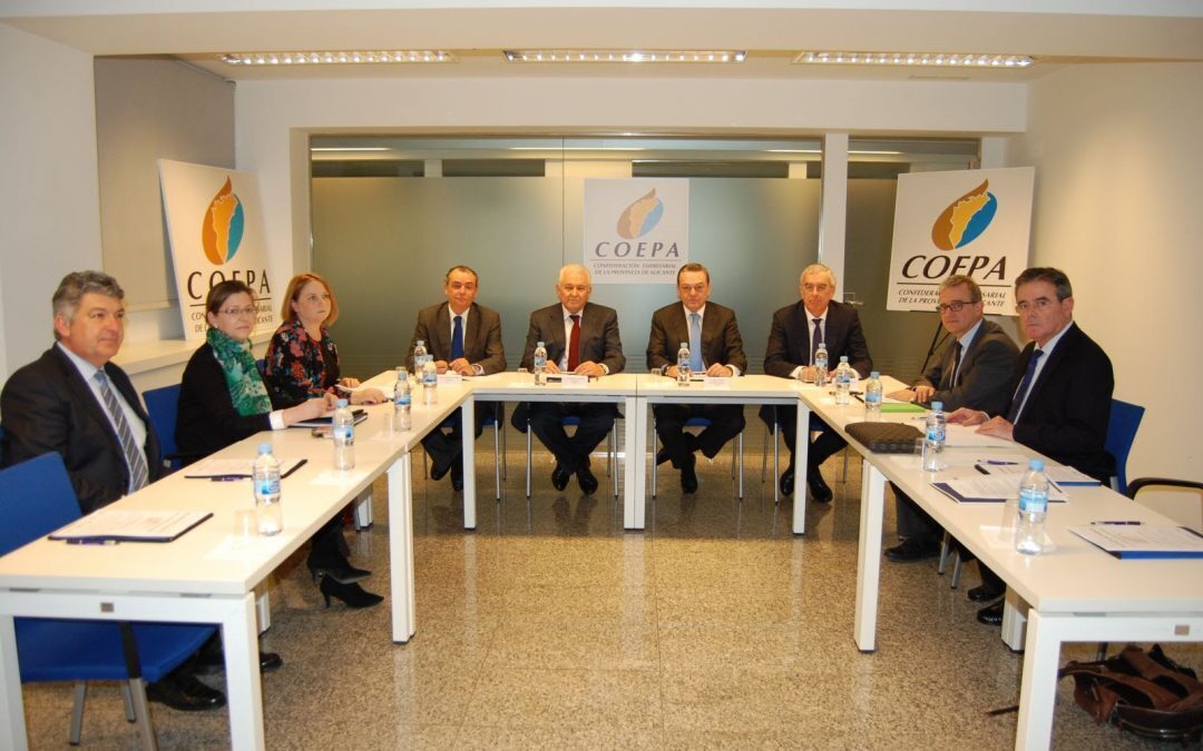 Los empresarios de Alicante, Murcia, Valencia y Almería exhibirán fuerza y unidad por el Corredor Mediterráneo