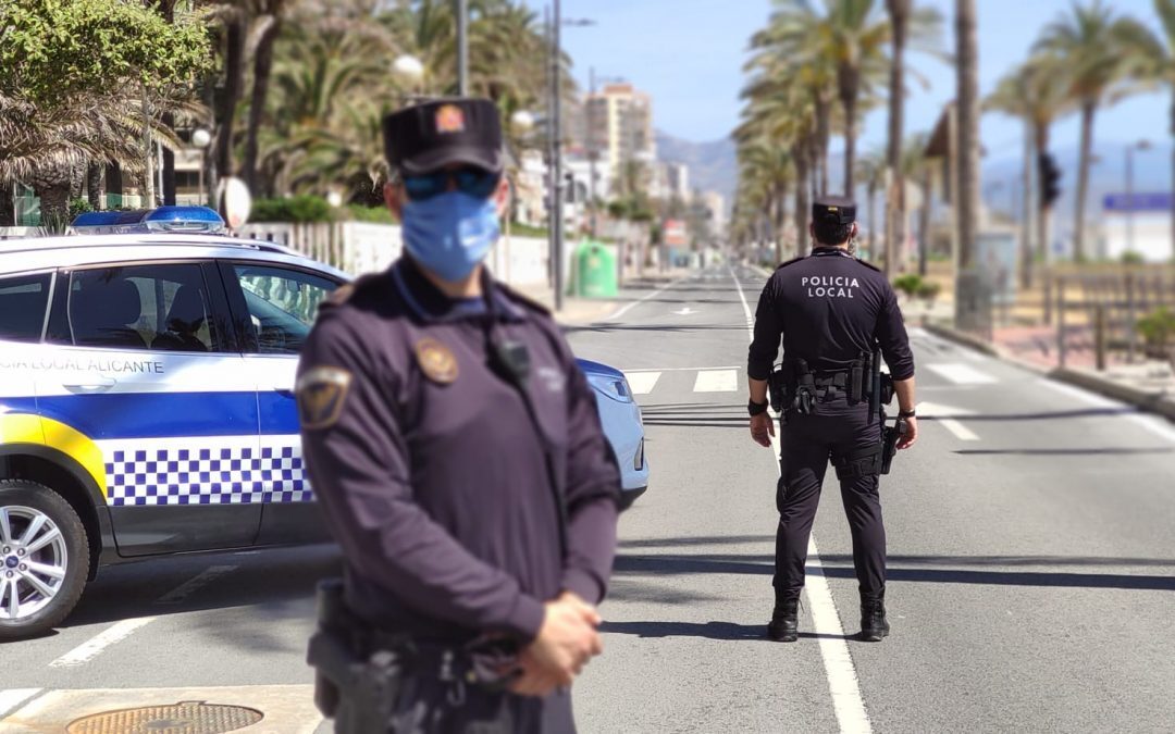 La Policía Local de Alicante supera las 4.063 sanciones y detiene a 50 personas en estos tres meses