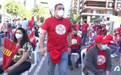 CCOO y UGT se concentran el 1 de mayo por el Día del Trabajador