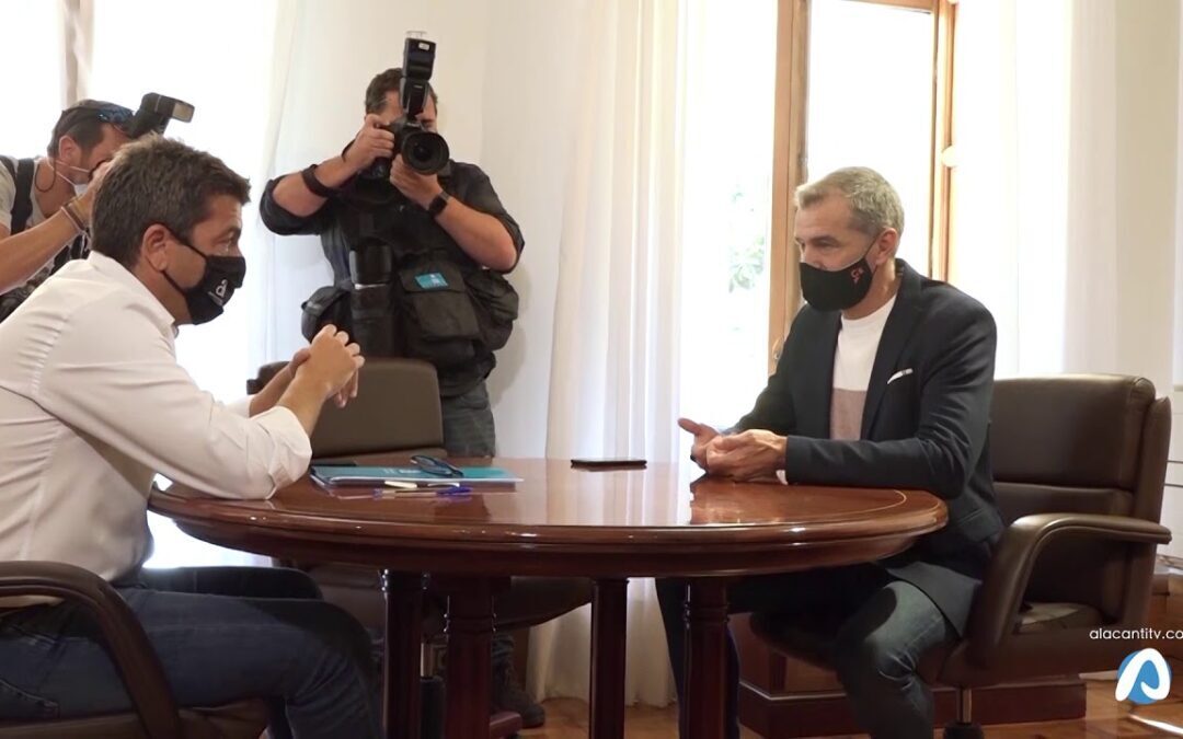 Mazón analiza con Cantó la situación de la provincia de Alicante