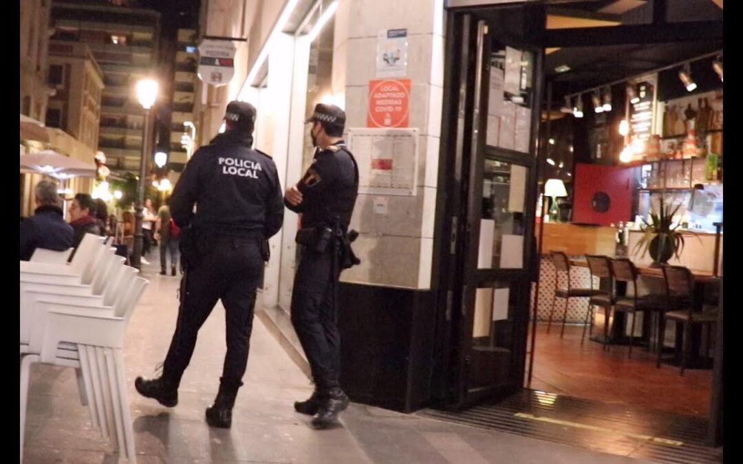 El toque de queda se hace efectivo en Alicante
