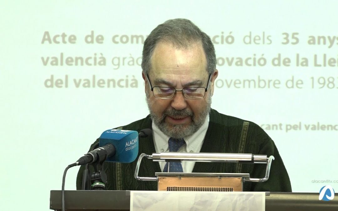 35 AÑOS DE LA LEY DEL USO Y ENSEÑANZA EN VALENCIANO 23 11 2018