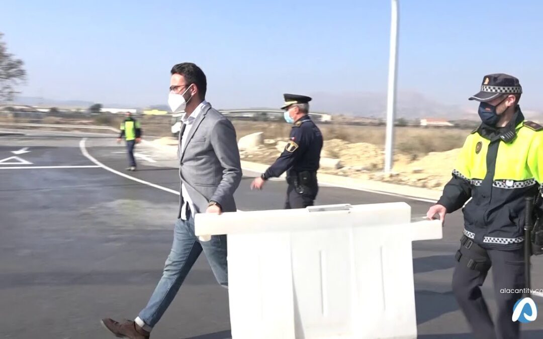 Abierto al tráfico el tramo de la Vía Parque que conecta el acceso sur de Alicante