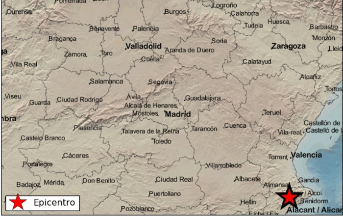 La provincia sufrió un terremoto de 3’6 la pasada madrugada