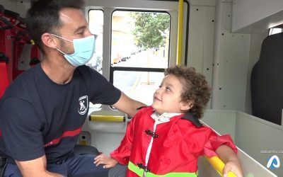 Los bomberos se vuelcan con la enfermedad del pequeño Pablo