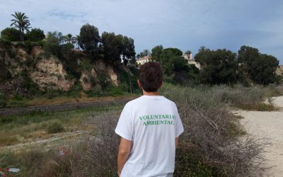 El voluntariado medioambiental baliza el Río Seco para la limpieza del sábado