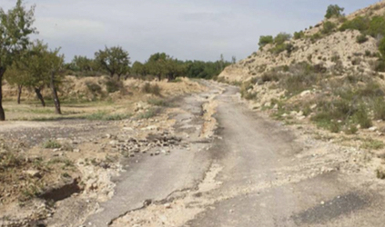 Alicante reparará los daños de las lluvias en sus partidas rurales