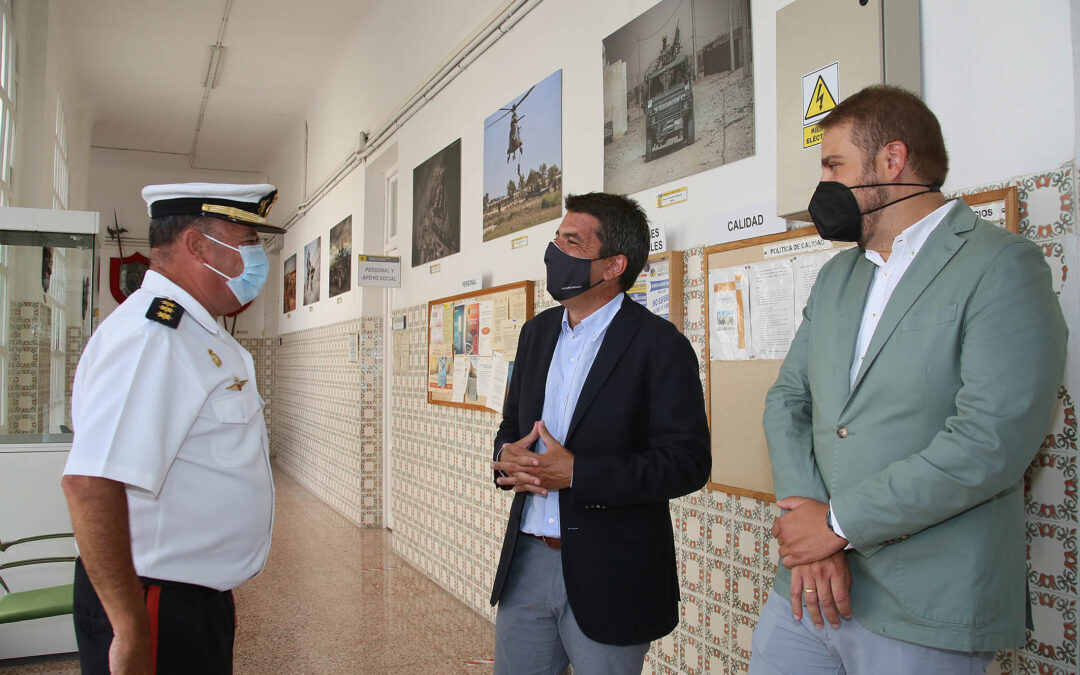 Mazón, orgulloso de la labor humanitaria del Ejército español en Afganistán