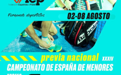 La cantera del Pádel nacional compite en Alicante del 2 al 8 de agosto