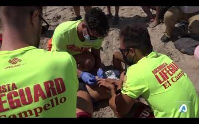 El Campello realiza un doble simulacro de salvamento en temporada alta