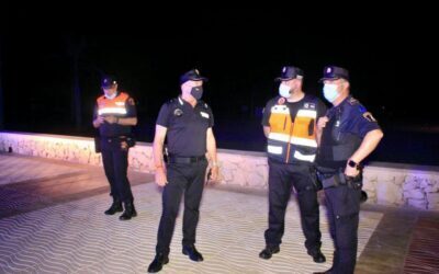 La Policía Local de El Campello tramita 36 denuncias por toque de queda y botellones