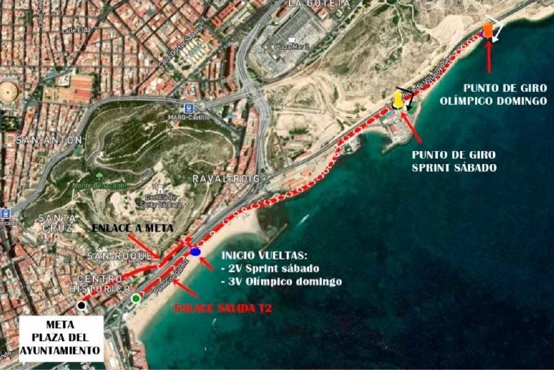 Amplio dispositivo se seguridad para acoger este fin de semana el ‘Alicante Triatlón 2021’