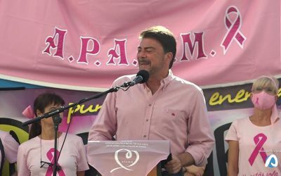 Barcala apoya la lucha contra el cáncer de mama en los actos del fin de semana