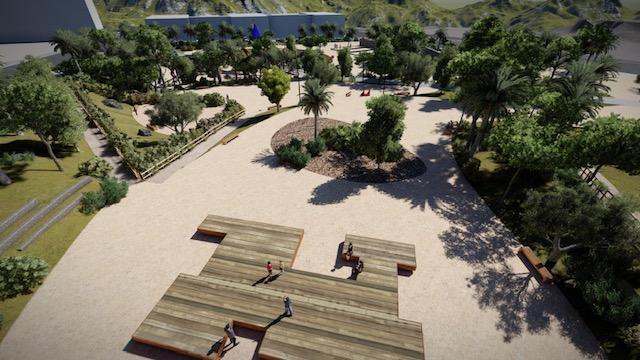 Las obras del parque Isla de Corfú comenzarán la próxima semana