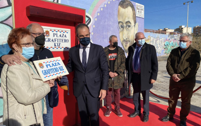 Antonio Peral inaugura la Plaza dedicada al Grafitero Kiz que falleció con 37 años