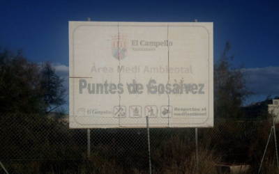 “Les Puntes de Gosàlvez” estrena cartel indicativo de acceso al área