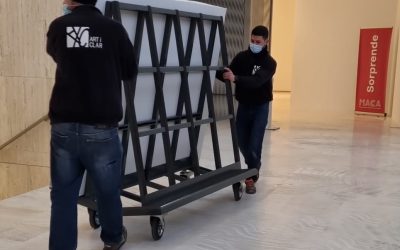 Las obras de Juana Francés salen del MACA en Alicante rumbo al Museo Thyssen de Málaga