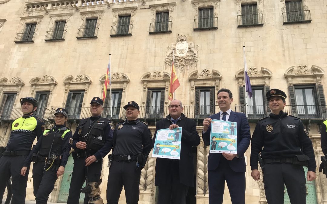 La Policía local alicantina convoca un concurso infantil de dibujo por sus 175 años