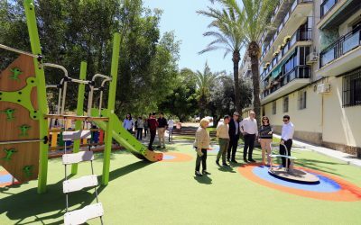 El parque de la Virgen del Remedio incorpora nuevos juegos inclusivos