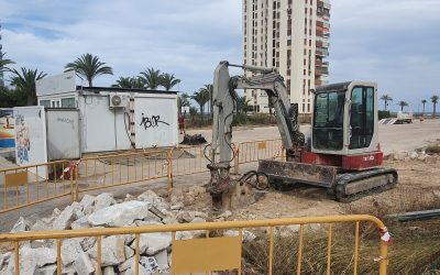 El paso peatonal que une el PAU 5 con la playa de San Juan se finalizará en julio