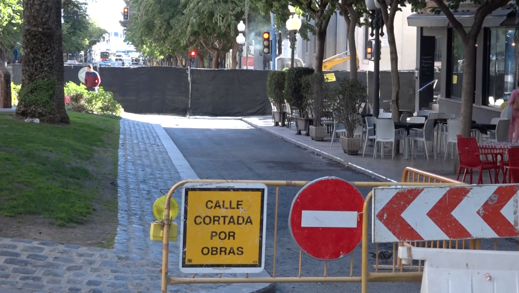 El Ayuntamiento retoma las obras de peatonalización en el centro de Alicante 