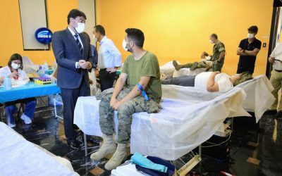 Barcala anima a donar sangre en el Maratón de Donación que celebra el MARQ