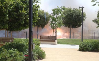 Un espectacular bombardeo final cierra las mascletás previas a Hogueras