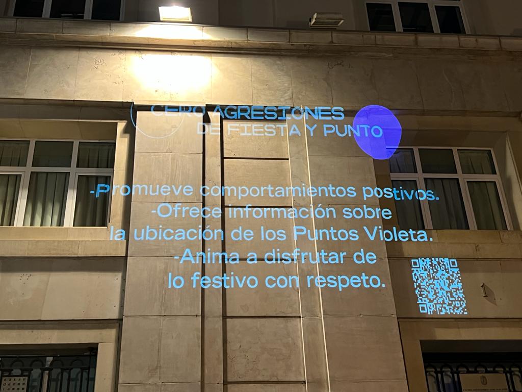 Alicante incorpora un “videomapping” para prevenir  abusos y agresiones sexistas