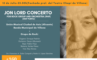 El Festival Veran acerca a Jon Lord en un concierto para Banda Sinfónica y banda de Rock