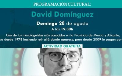 Final de agosto con el humor de David Domínguez y las comedias del ‘Cine en la calle’