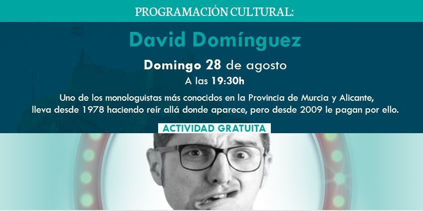 Final de agosto con el humor de David Domínguez y las comedias del ‘Cine en la calle’