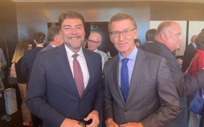 Barcala presenta la estrategia digital de Alicante Futura junto a la Fundación Hermes en Madrid