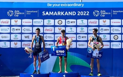 El triatleta de la UA, David Cantero, logra la victoria en la Copa Asiática de Triatlón