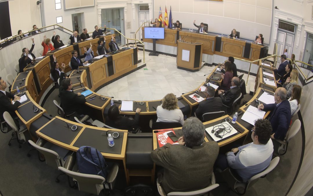La Diputación de Alicante aprueba el presupuesto más alto de su historia: 283,7 millones