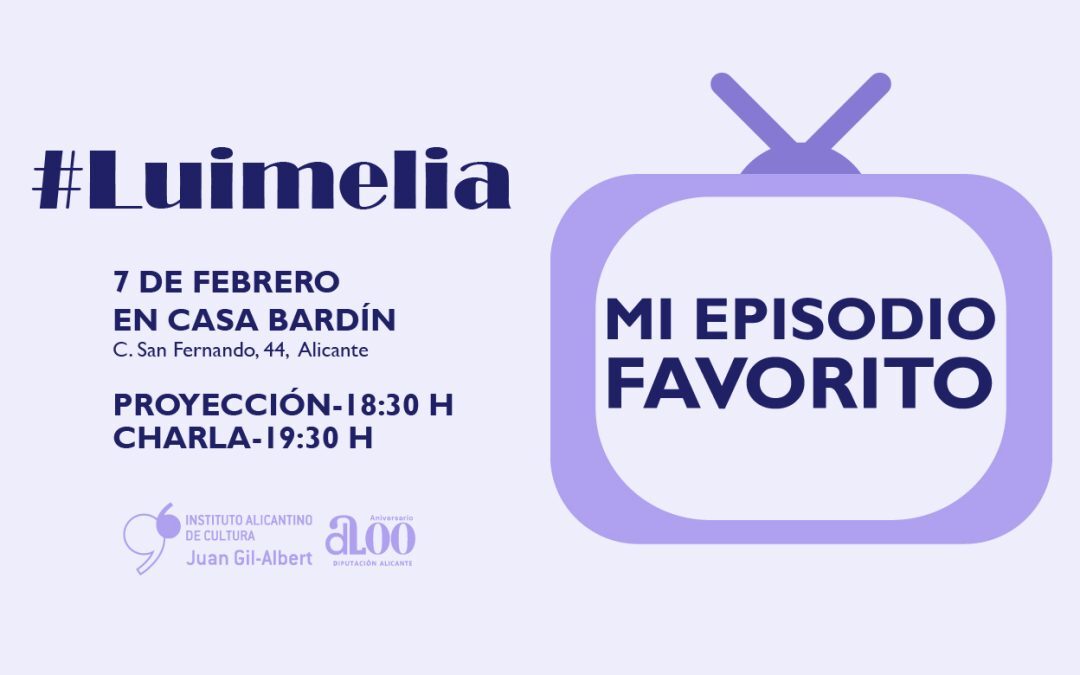 El Instituto Gil-Albert presenta una charla con Asunción Valdés y un ciclo sobre series de televisión