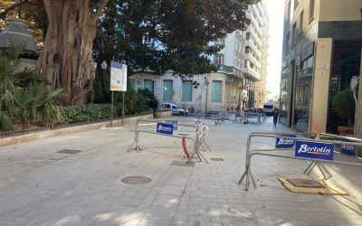 La calle Gerona se corta ocho días por las obras de peatonalización del centro