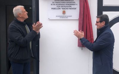 El histórico Nacho Novoa ya da su nombre al pabellón de Ciudad Jardín