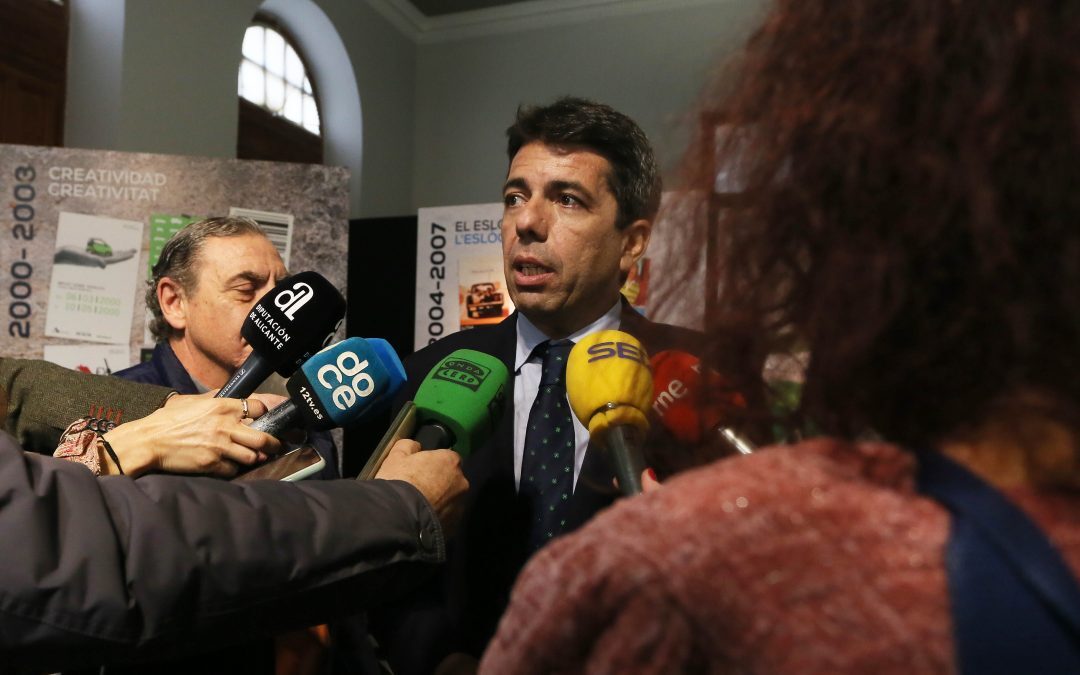 Mazón señala el «nerviosismo» de la Generalitat en la defensa del trasvase