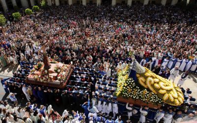 El Encuentro entre el Resucitado y la Virgen de la Alegría cierra la Semana Santa