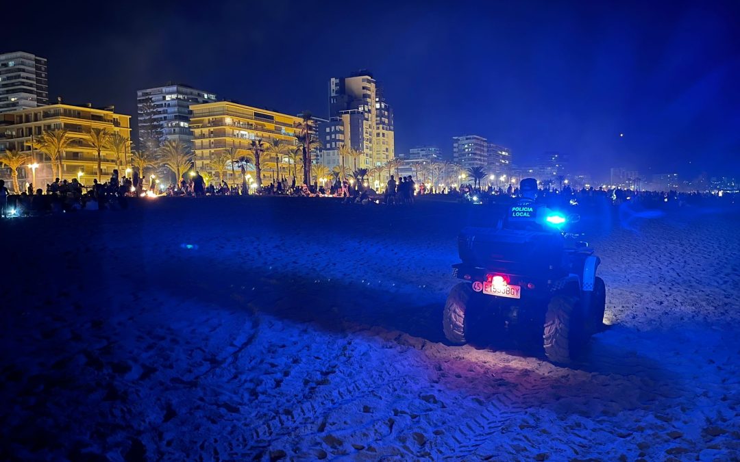Control ‘antibotellón’ en playas y calas durante la noche de San Juan