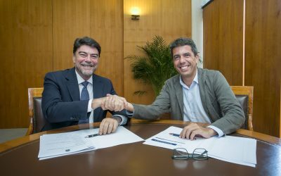 Mazón promete «compensar a Alicante» con la reactivación de proyectos pendientes