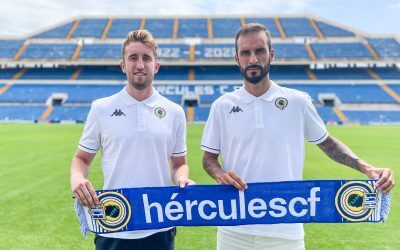 El Hércules presenta conjuntamente a sus dos nuevos defensas, Ryan Nolan y Josema Gómez