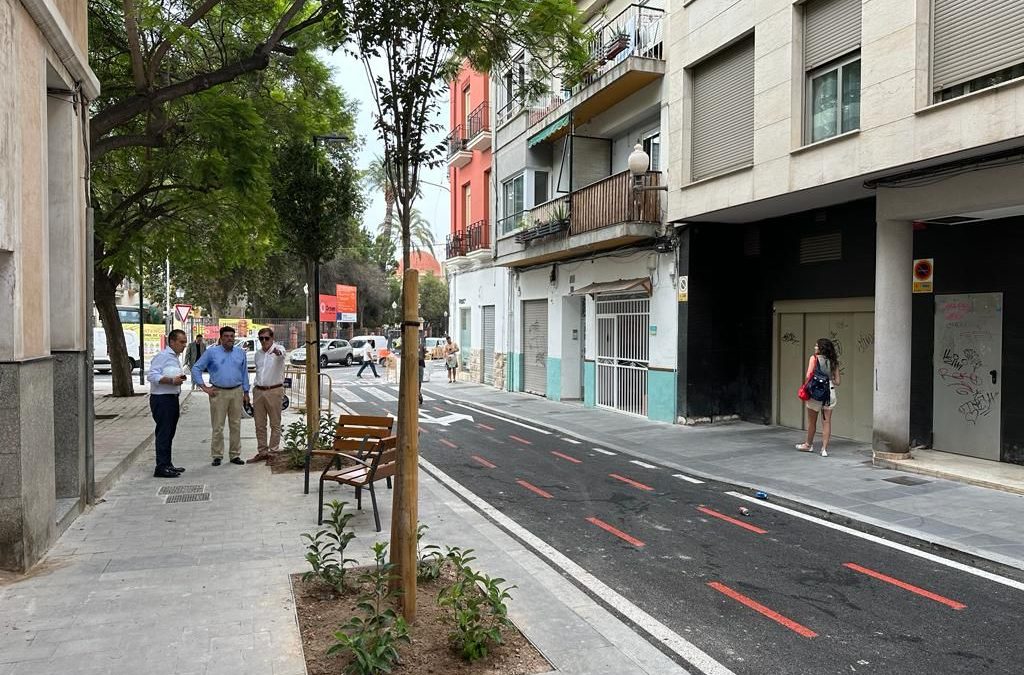 La reurbanización de la calle Sevilla permite generar un nuevo corredor verde