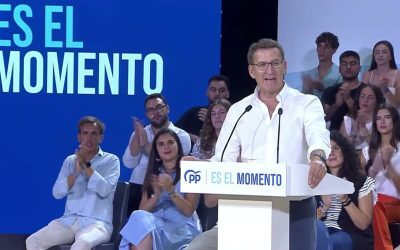 Núñez Feijóo llama al voto útil durante su mitin electoral en Alicante