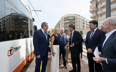 Toni Pérez asiste a los actos del 20 aniversario del TRAM de Alicante en El Campello