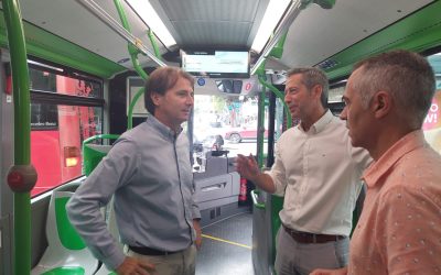 Los autobuses urbanos estrenan aviso de paradas e información en tiempo real